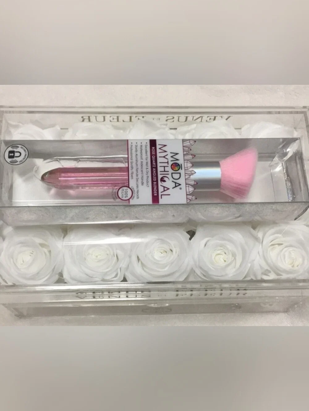 Moda Mythical Pink Kabuki Brush - Soft Synthetic Bristles NIB